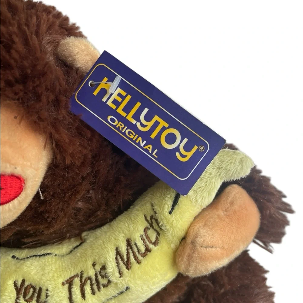 Monkey with Banana “I love You This Much”  Kelly Toy Original NWT - Picture 3 of 4